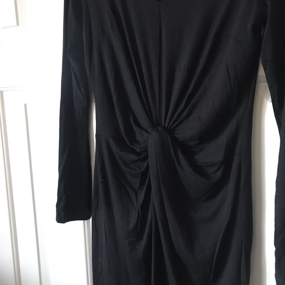 Karen Kane black stretch long sleeve dress - Picture 2 of 5